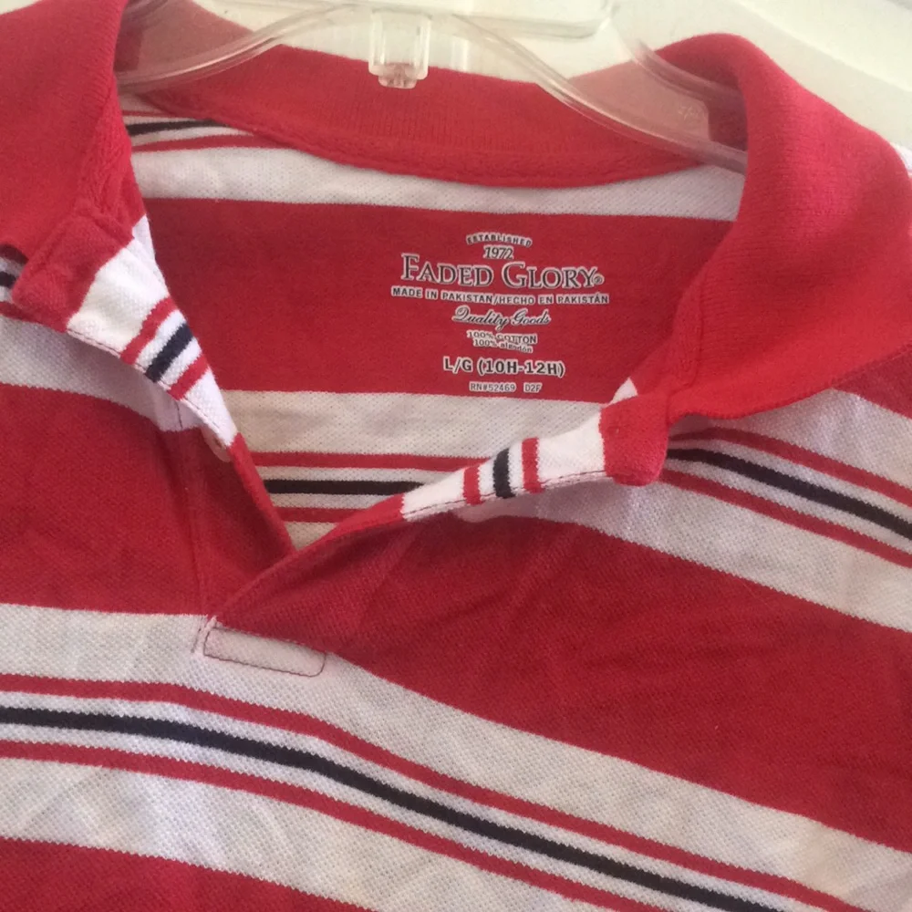 Boys faded glory polo shirt large 10/12